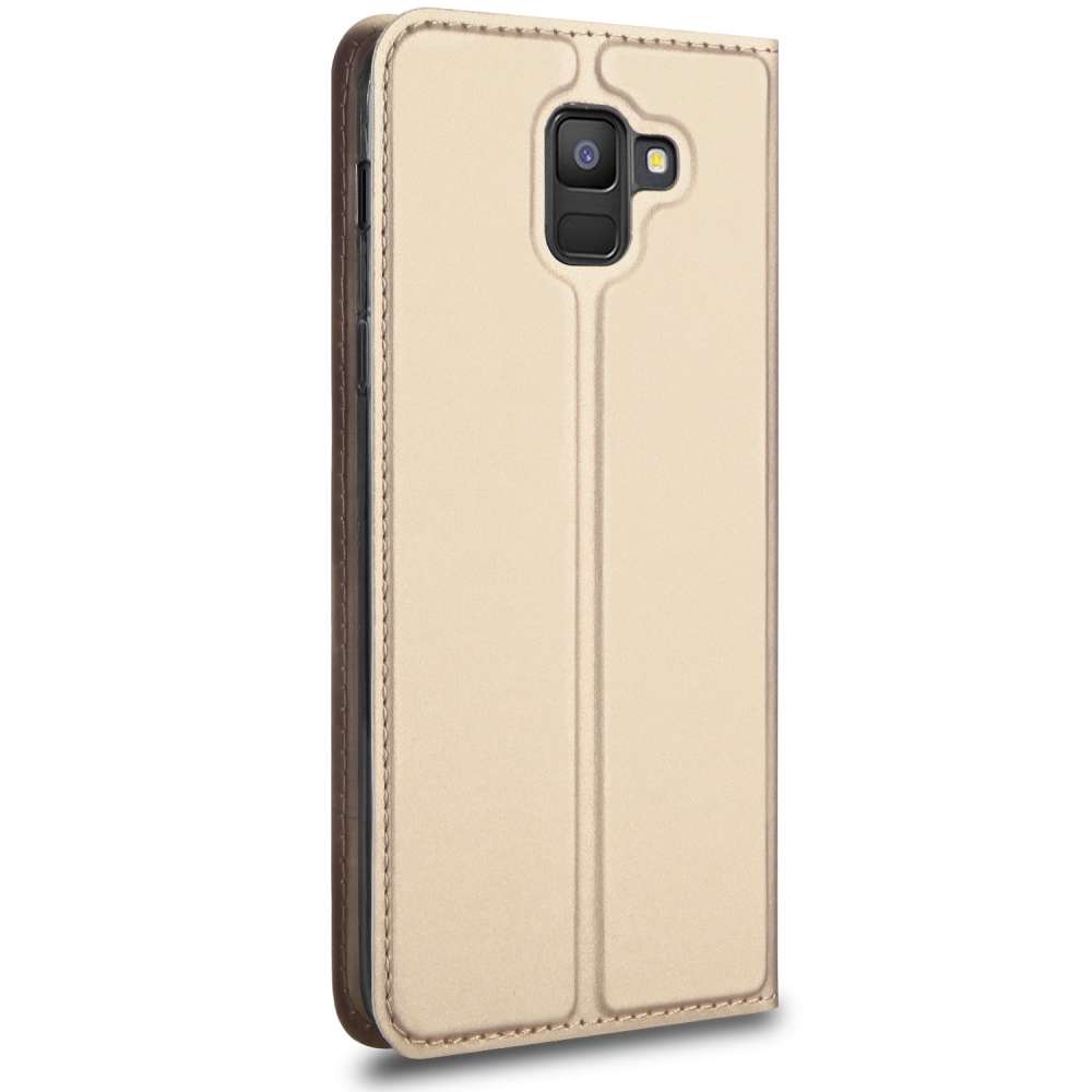 Samsung Galaxy J6 (2018) Hoesje Goud met Pashouder